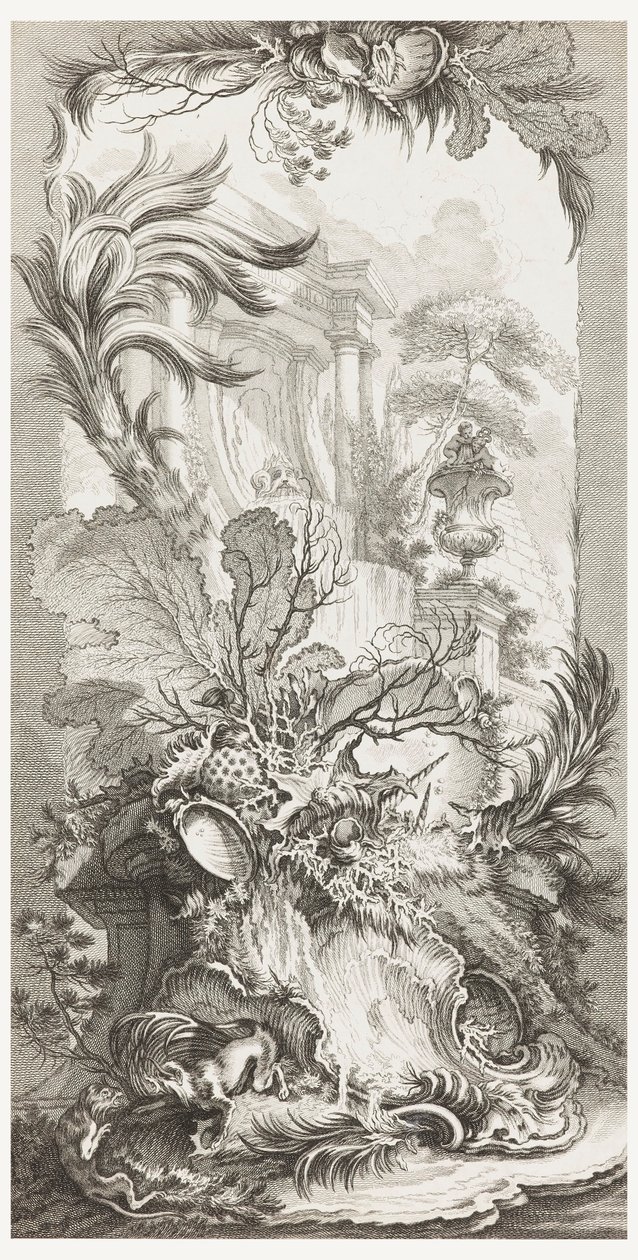 Rocaille (Rokoko-Design), in Nouveaux morceaux pour des paravents (Neue Konzepte für Paravents) von François Boucher
