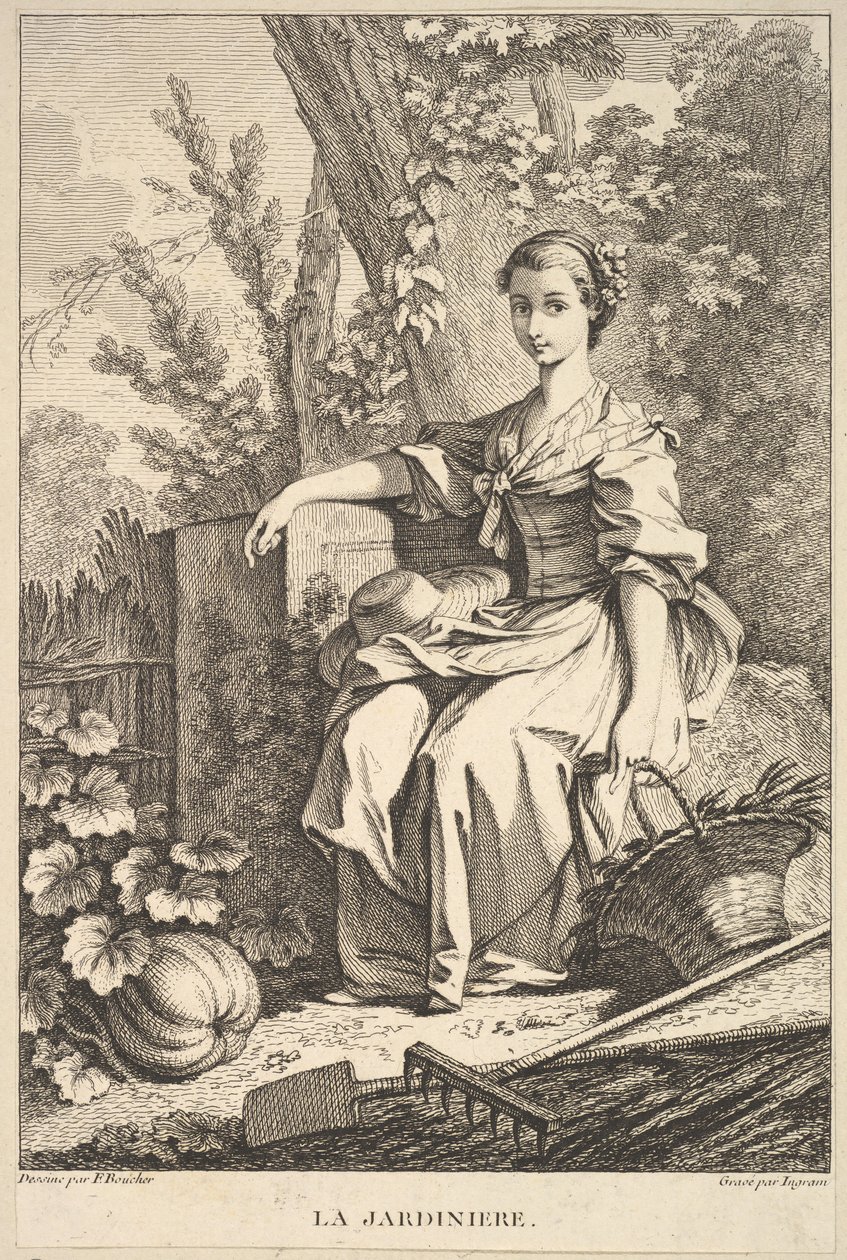 Der Gärtner, 1741-63 von François Boucher