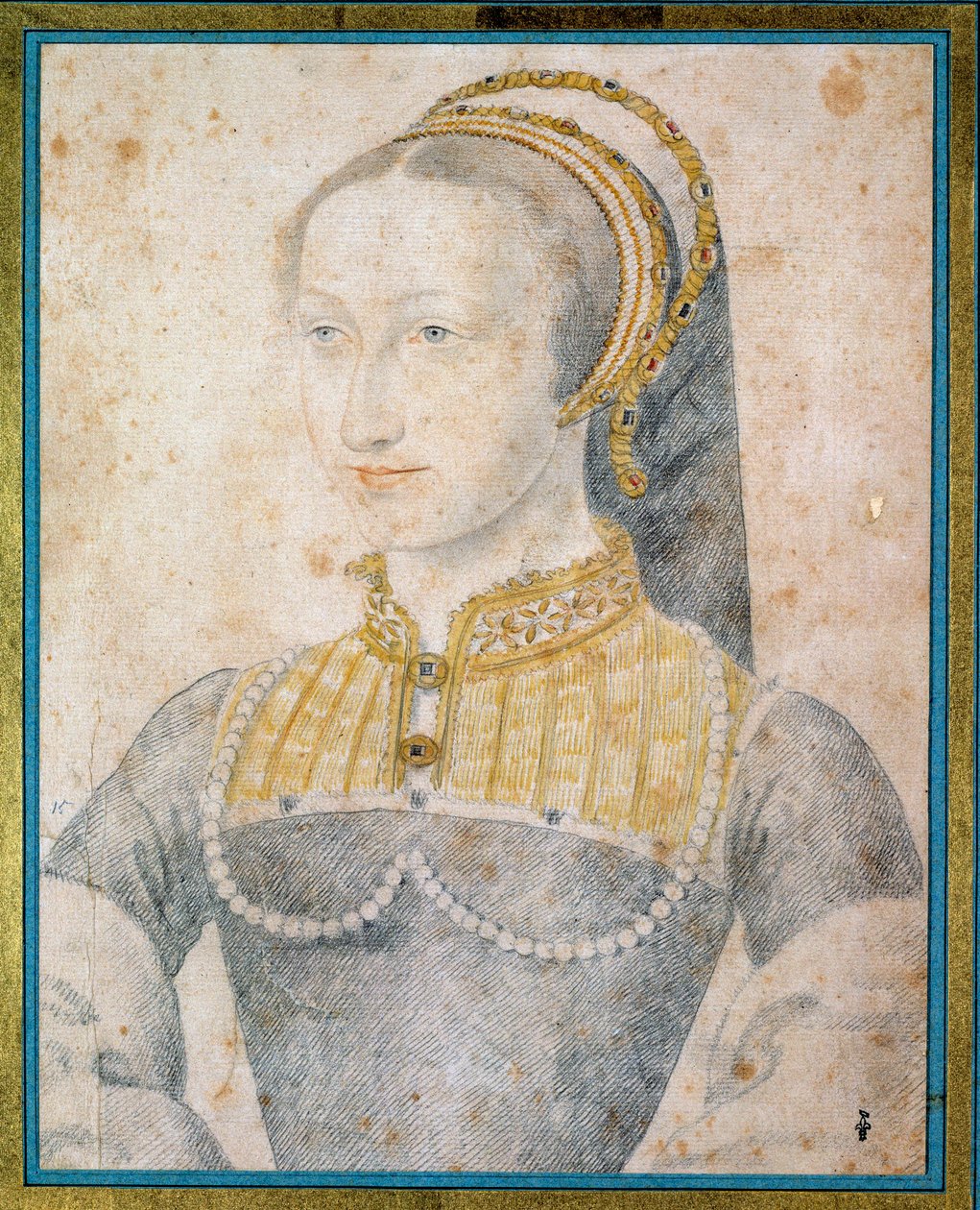 Porträt von Johanna von Albret, Königin von Navarra (1528 - 1572), Mutter von Heinrich IV von François Clouet