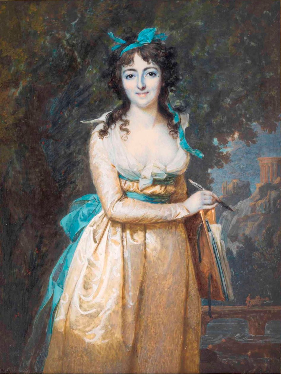 Porträt einer Frau von Francois Dumont