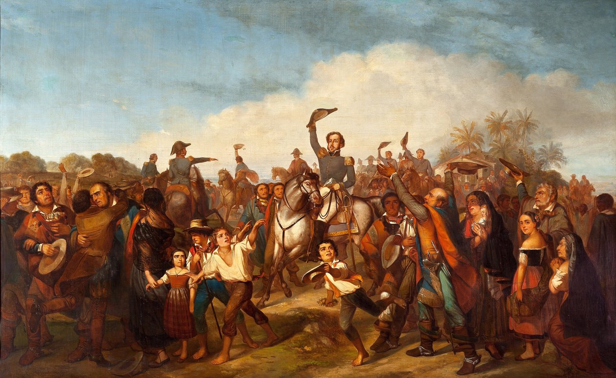 Die Proklamation der Unabhängigkeit Brasiliens von Francois Rene Moreaux