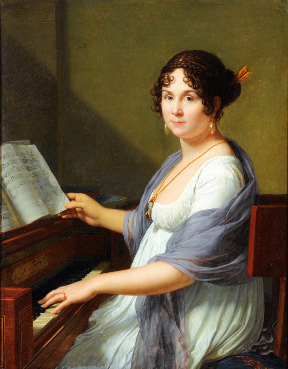 Porträt von Geneviève Aimée Victoire Bertin von Francois Xavier Fabre