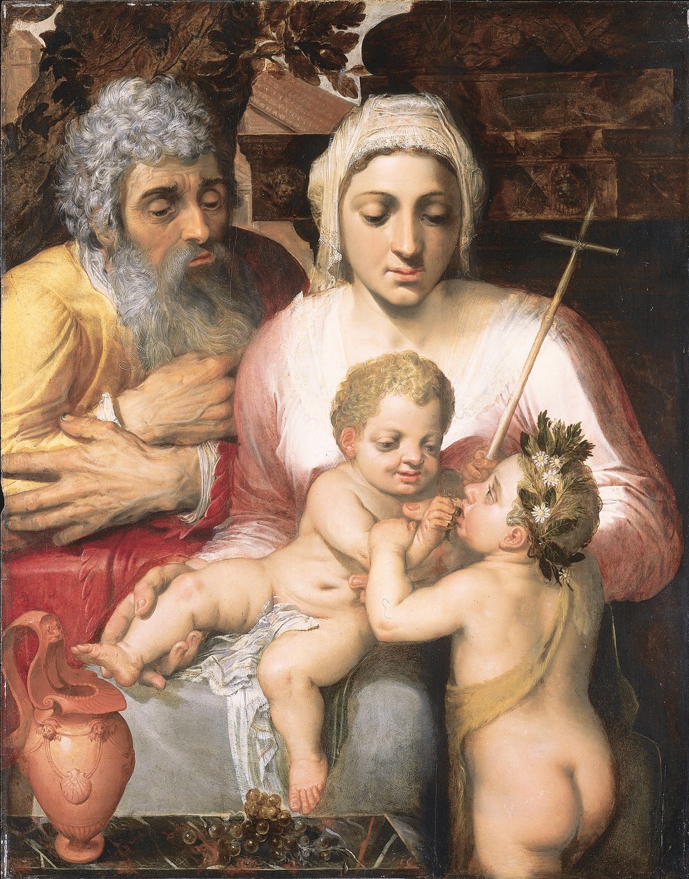 Die Heilige Familie mit Johannes dem Täufer, 1546 von Frans Floris