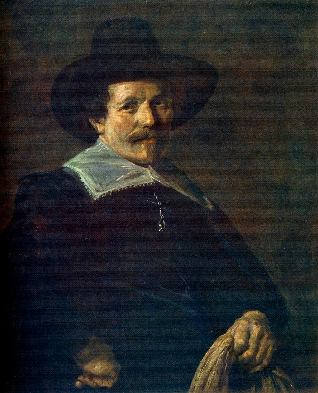 Porträt eines Mannes mit Handschuhen, ca. 1645, 1912 von Frans Hals