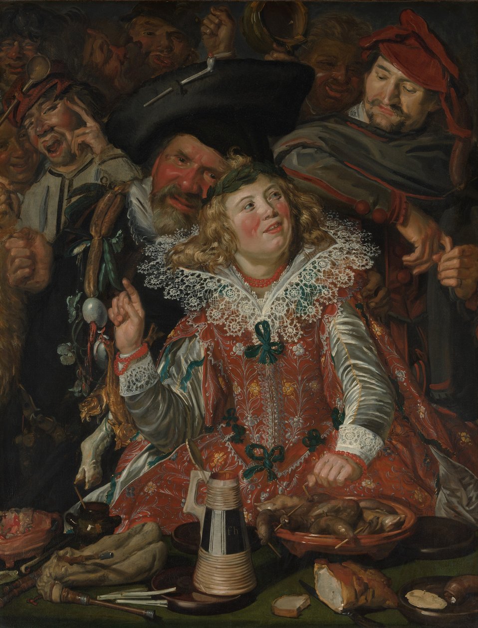 Fastnachtsnarren (Die fröhliche Gesellschaft) von Frans Hals
