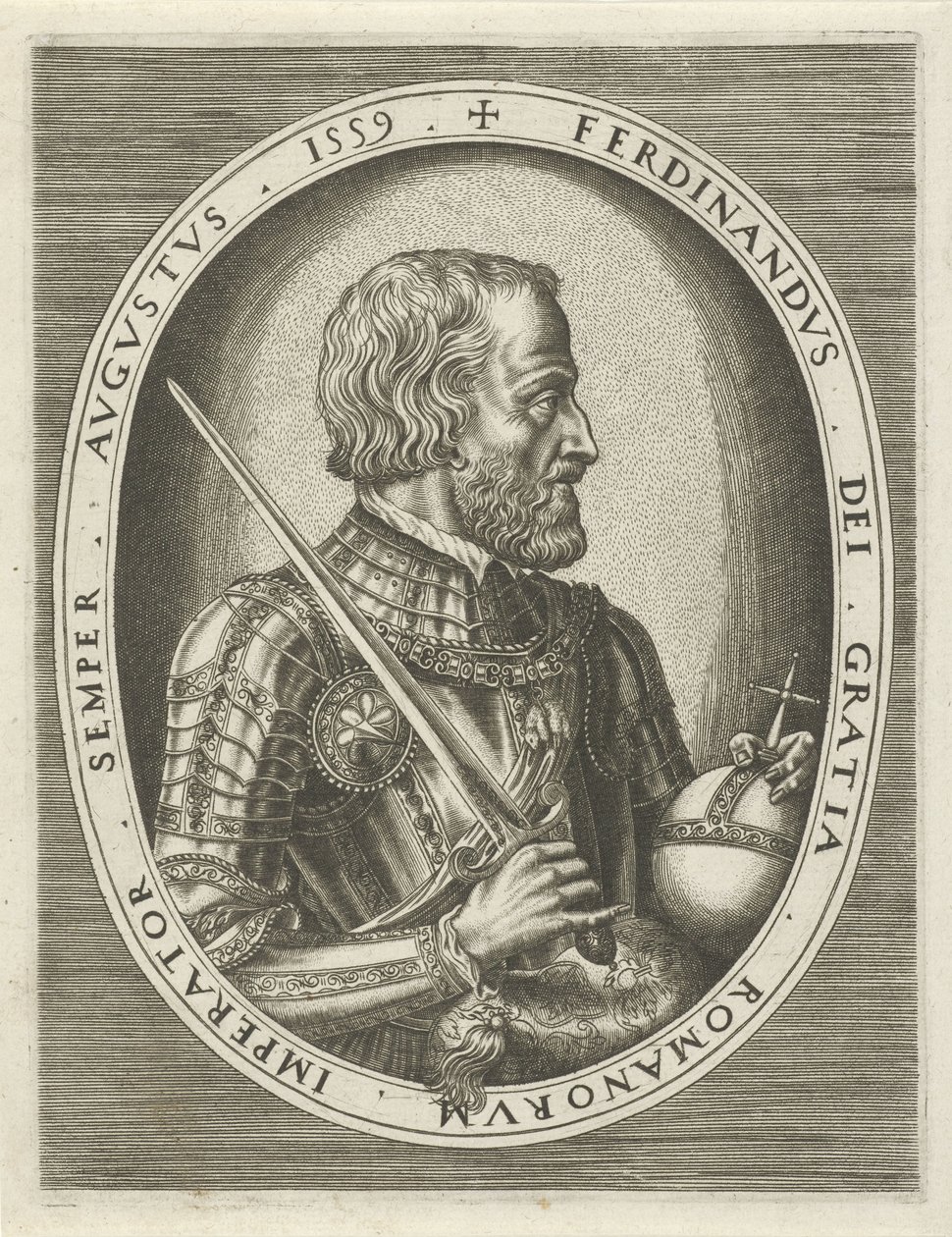 Porträt von Ferdinand I. von Habsburg, deutscher Kaiser von Frans Huys