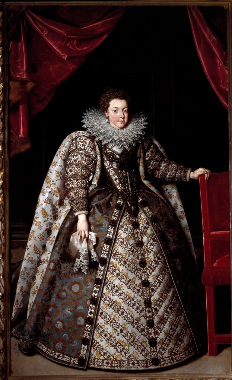 Porträt von Elisabeth von Frankreich (Elisabeth de Bourbon) von Frans II Pourbus