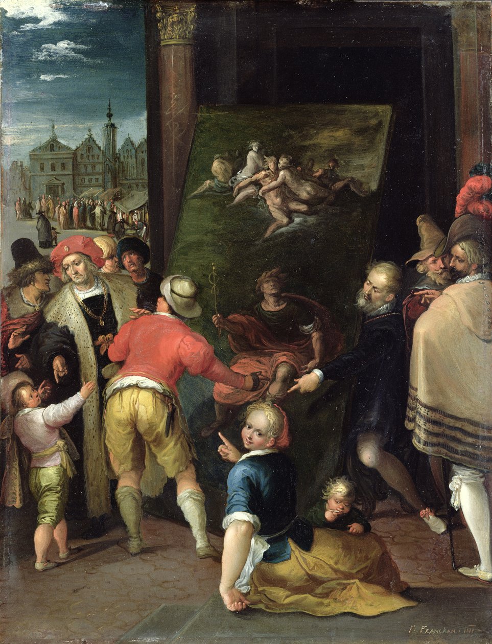Apelles und der Schuster von Frans II the Younger Francken