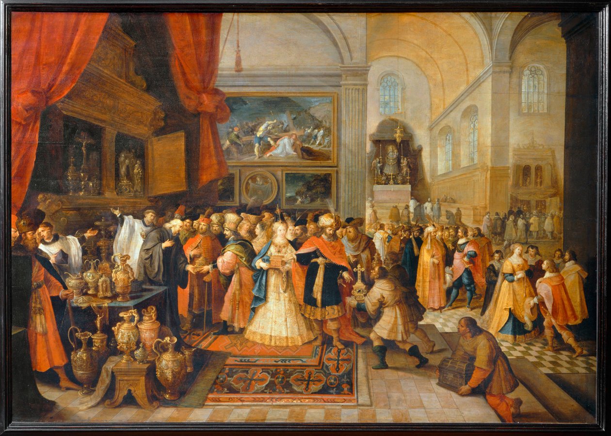 Salomo im Tempelschatz von Frans II the Younger Francken