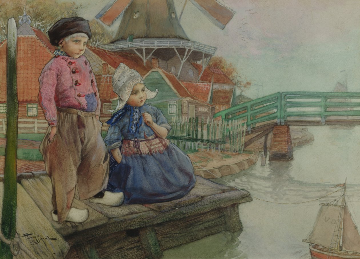 Holländische Kinder von Frantz Charlet
