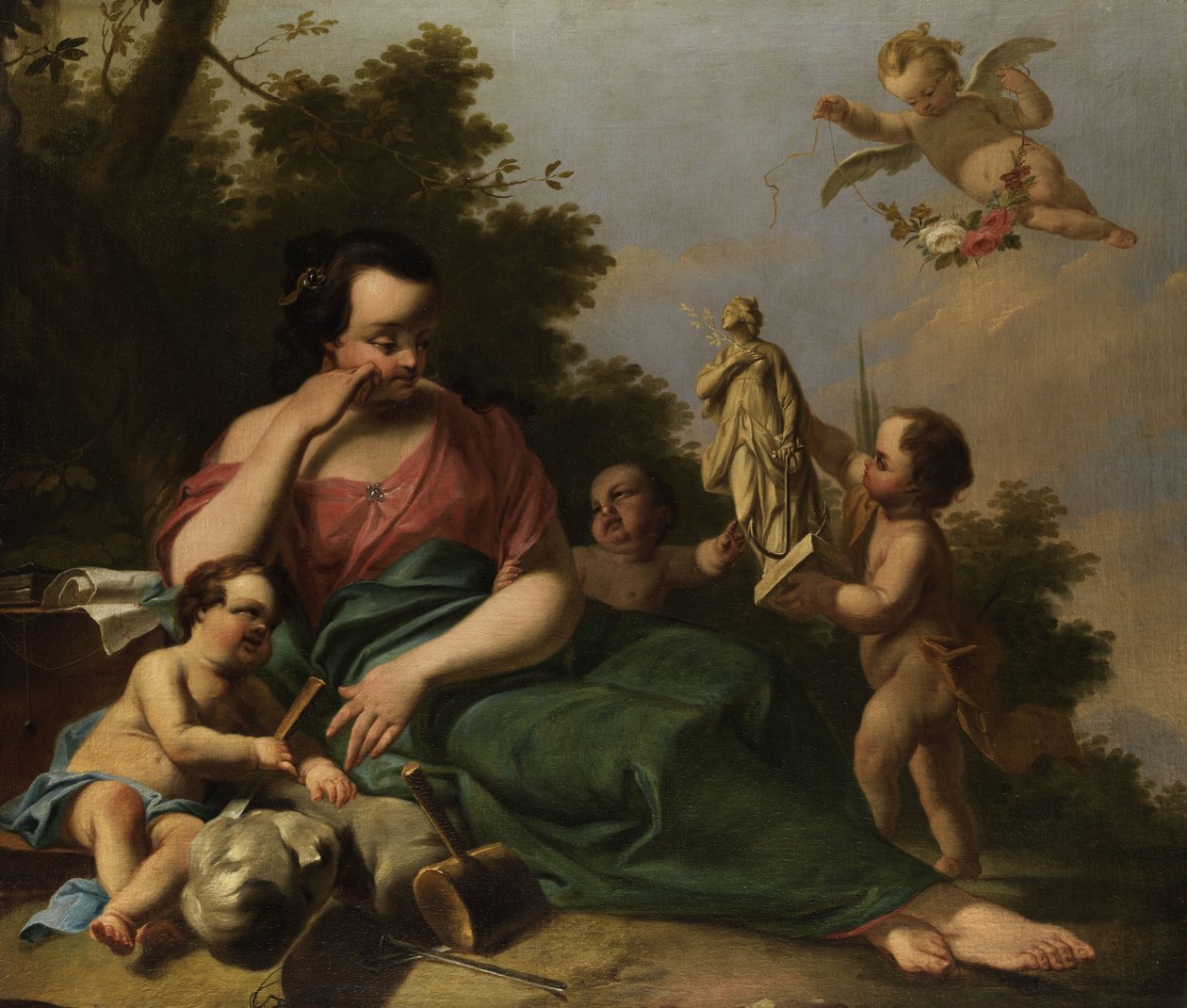 Allegorie der Bildhauerei von Franz Anton Ermeltraut