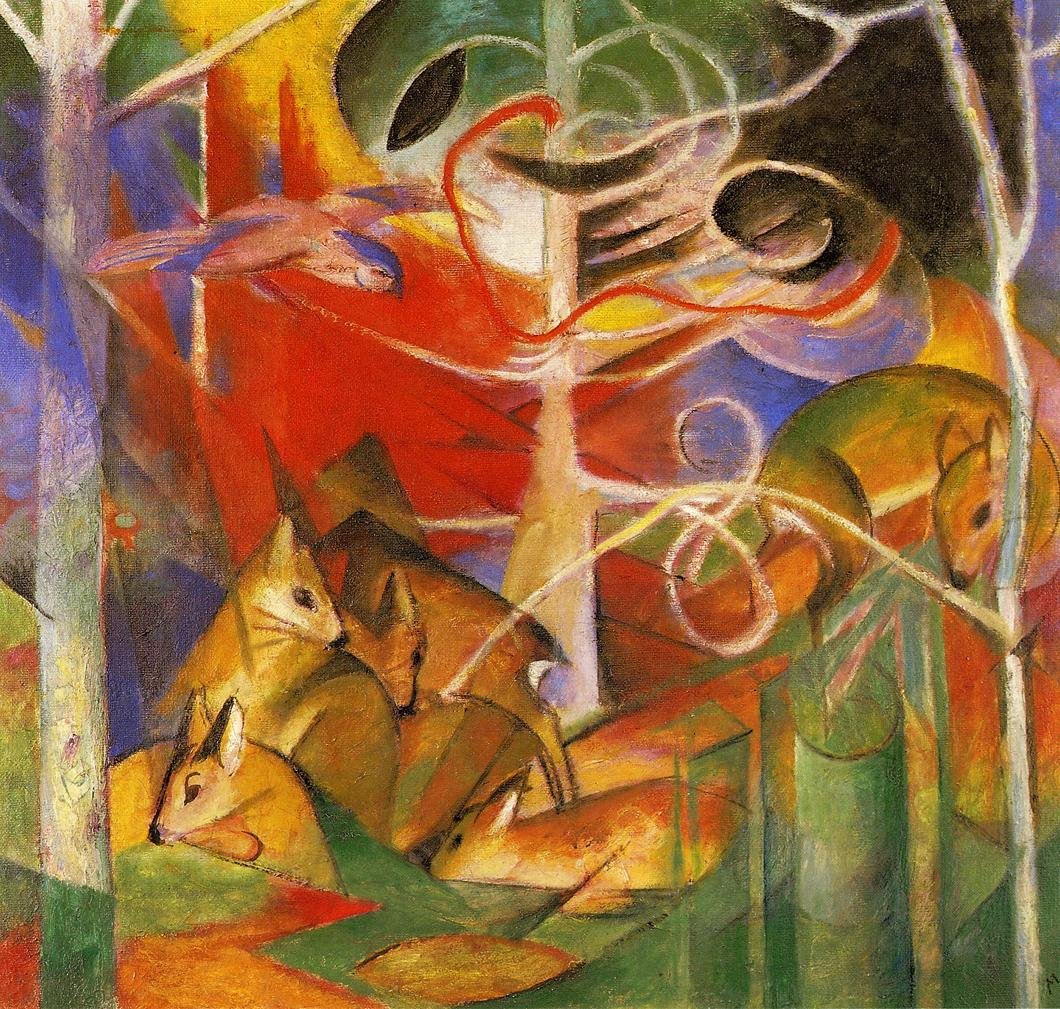 Franz Marc Rehe Im Wald