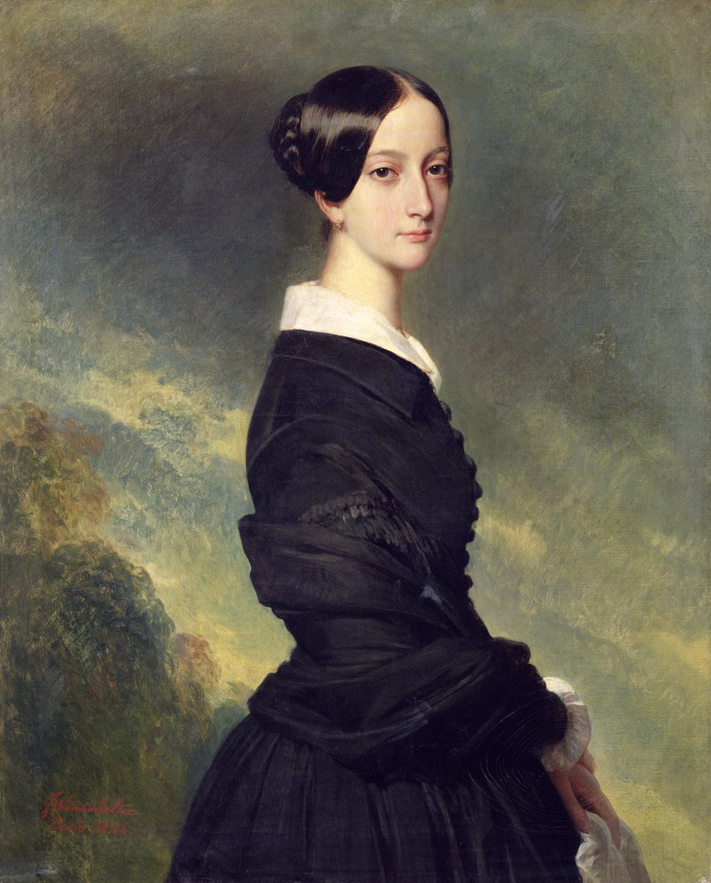 Porträt von Francisca Caroline de Braganca (1824-98) 1844 von Franz Xaver Winterhalter