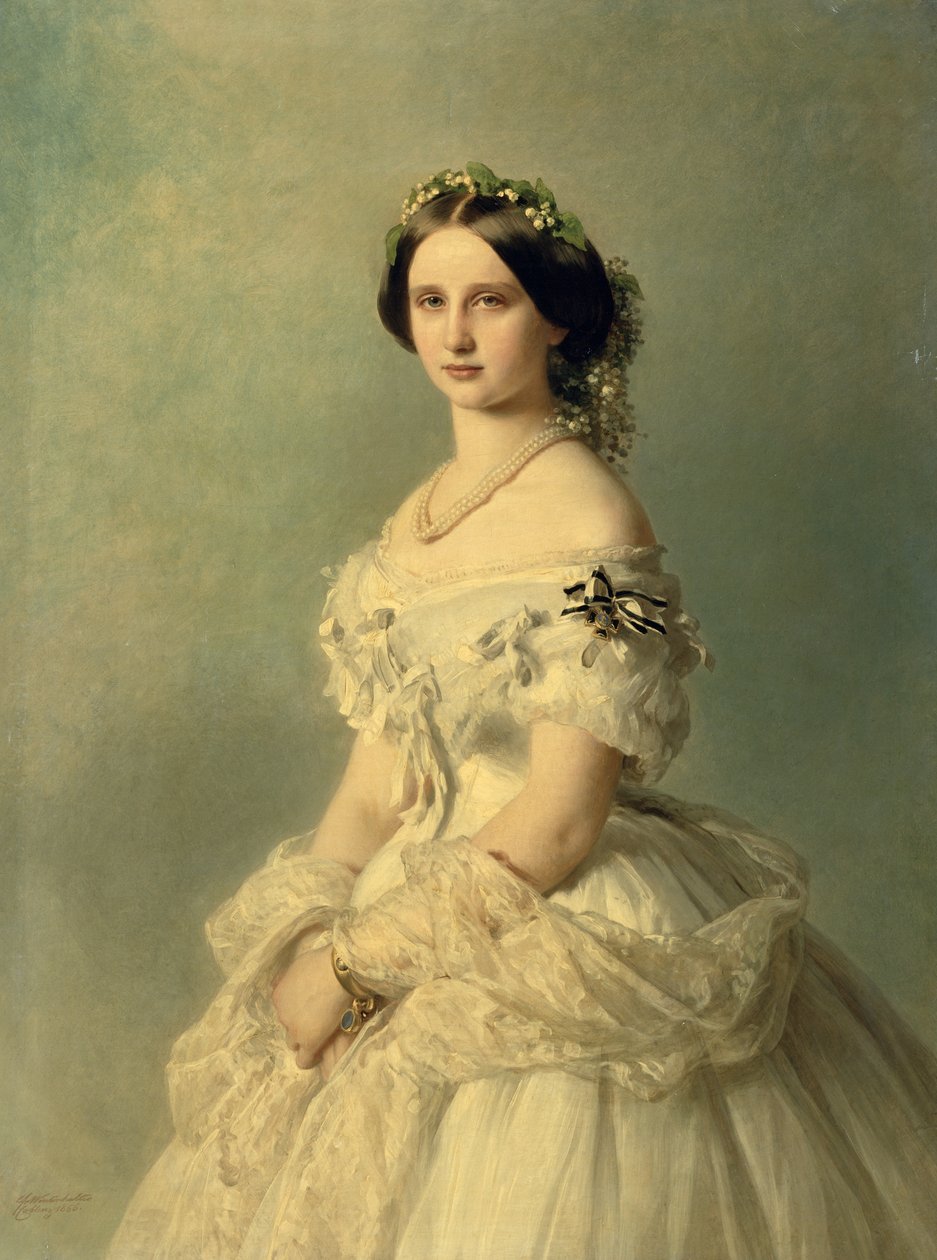 Porträt der Prinzessin von Baden, 1856 von Franz Xaver Winterhalter
