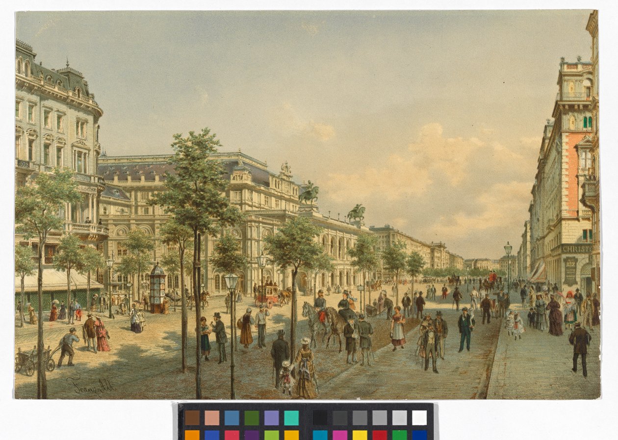 Der Opernring (gegen den Schwarzenbergplatz gesehen) von Franz Alt