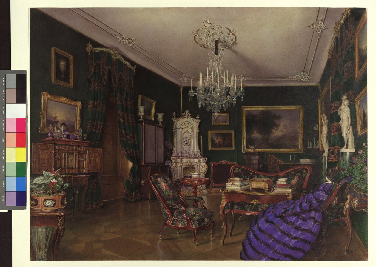 Salon der Gräfin Demblin in Hietzing von Franz Alt