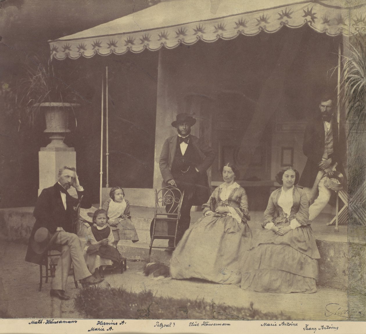 [Gruppenporträt der Familien Antoine und Höusermann], 1850er-60er Jahre von Franz Antoine