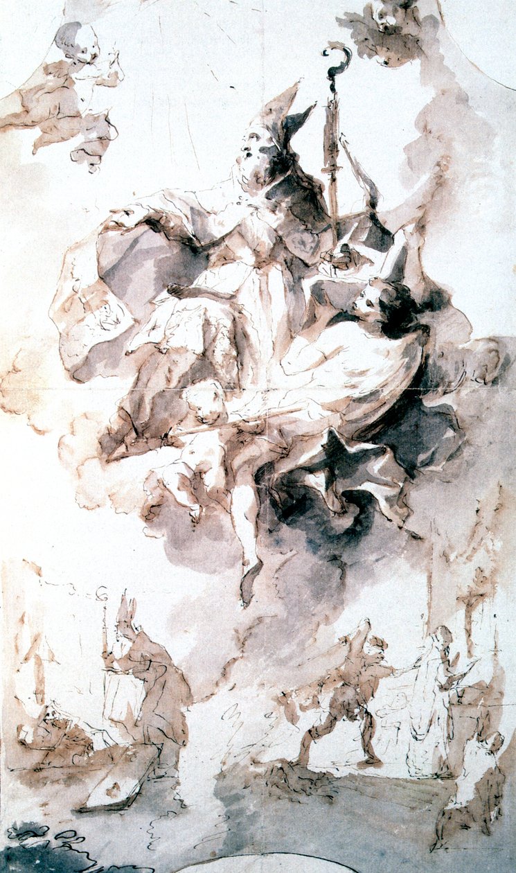 Krönungsglorie des Heiligen Stanislas, ca. 1744-1796 von Franz Anton Maulbertsch