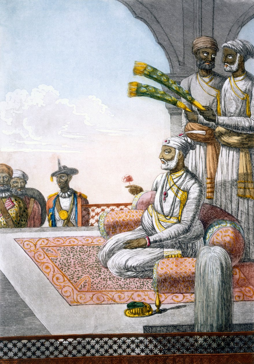 Ein Rahjah mit Begleitern, aus 