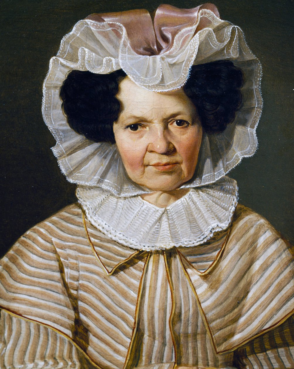Porträt von Therese Burger Bischof, Gemälde von Franz Eybl von Franz Eybl