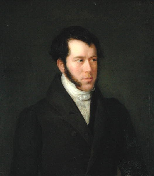 Porträt von Gunther Gensler (1803-84), 1833 von Franz Heesche