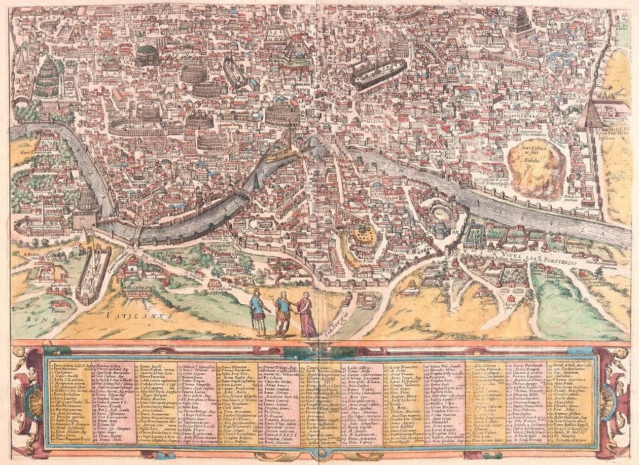 Antikes Rom, Teil B, Italien (Gravur) von Franz Hogenberg