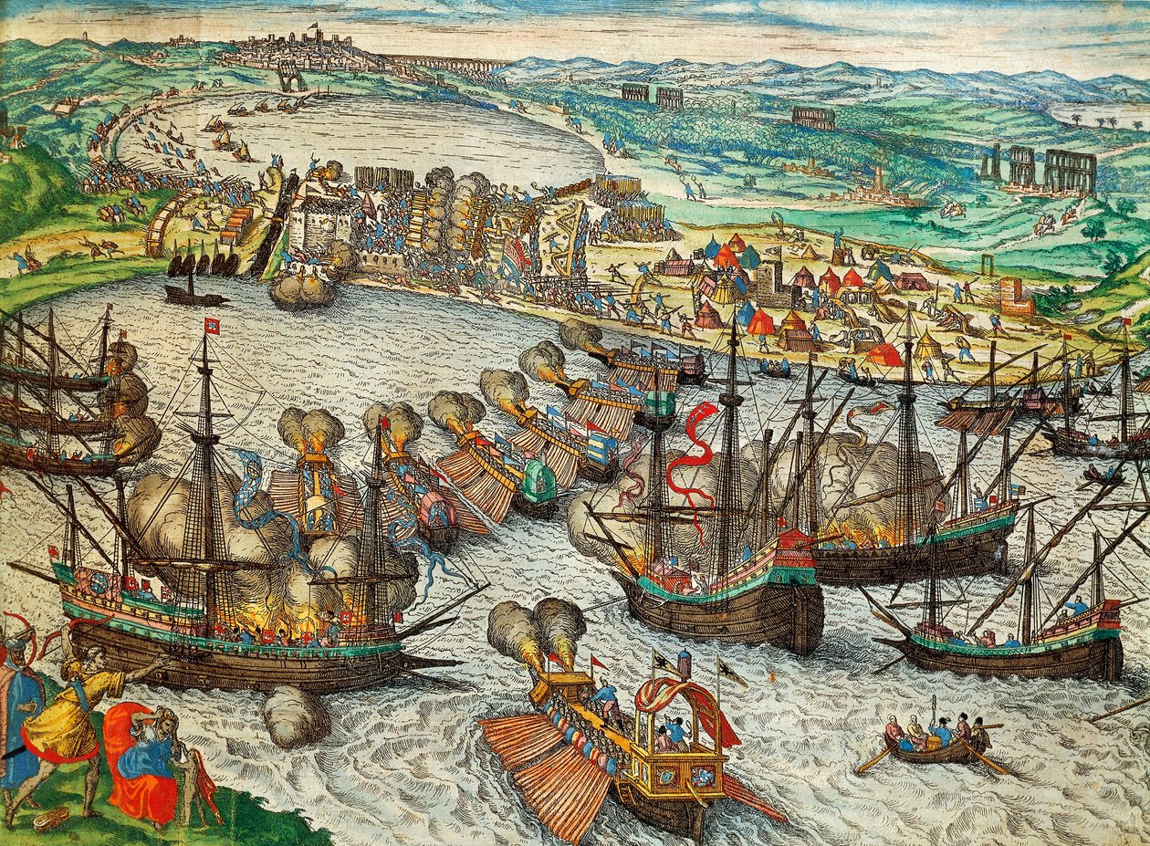 Eroberung von La Goulette und Tunis durch Karl V. von Franz Hogenberg