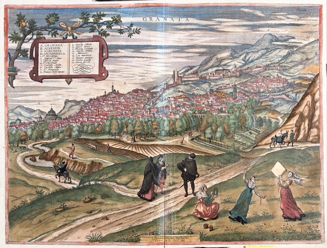 Granada, Spanien von Franz Hogenberg