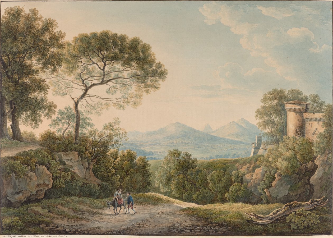 Blick von Tivoli über das Tibertal bei Sonnenuntergang von Franz Kaisermann
