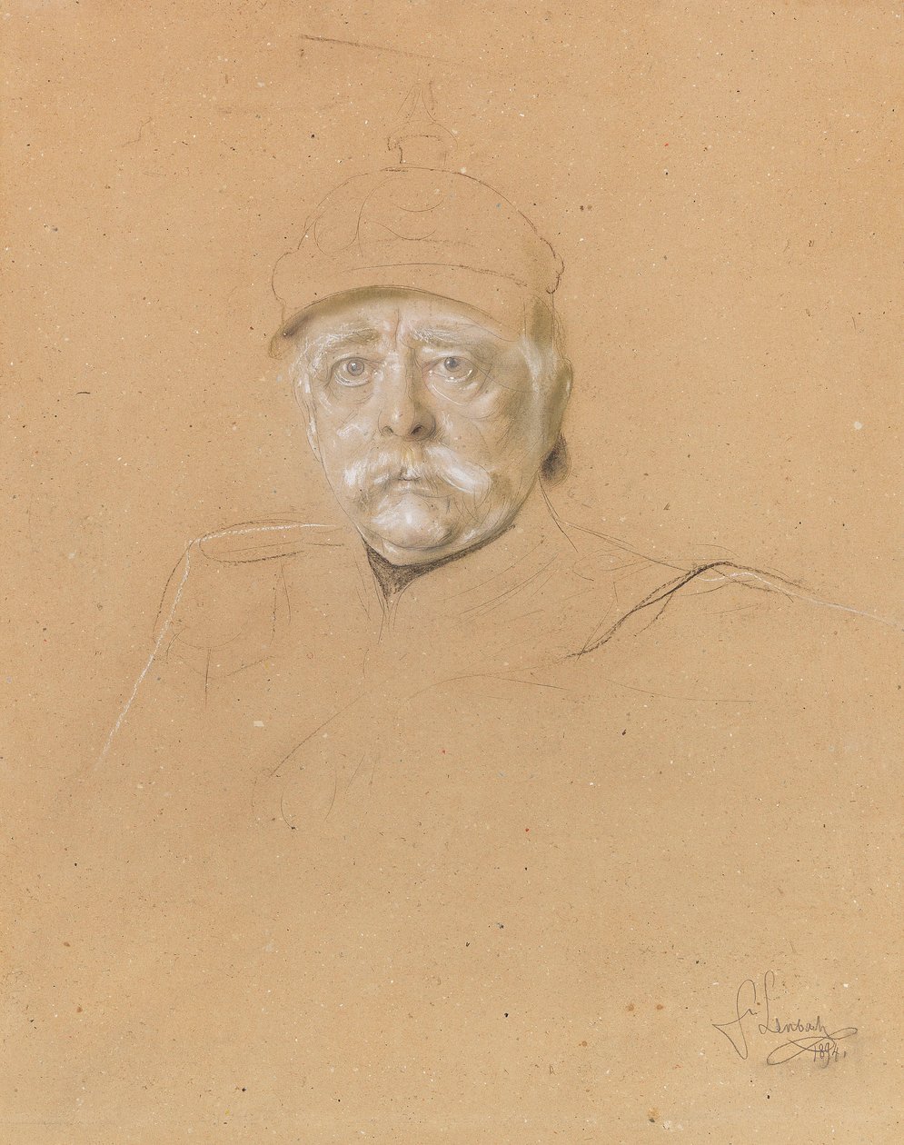 Porträt von Otto von Bismarck 1815-1898, 1894 von Franz von Lenbach