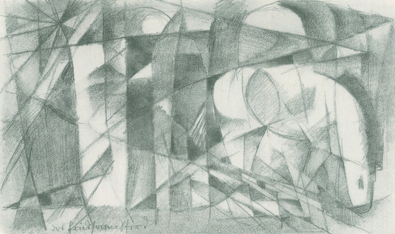 Franz Marc - Skizzenbuch aus dem Felde - Blatt 14 von Franz Marc