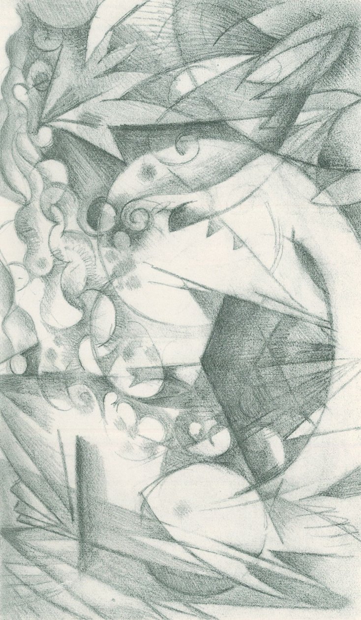 Franz Marc - Skizzenbuch aus dem Felde - Blatt 18 von Franz Marc