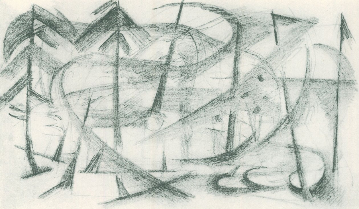 Franz Marc - Skizzenbuch aus dem Felde - Blatt 35 von Franz Marc