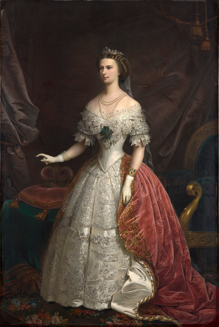 Porträt von Elisabeth von Bayern, 1869 von Franz Russ the Younger