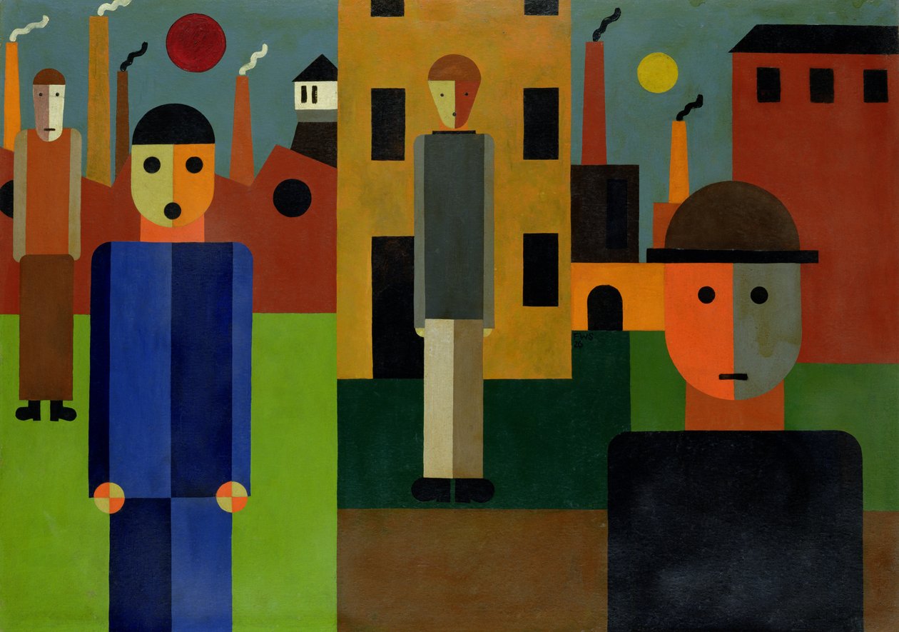 Fabriken, 1926 von Franz W. Seiwert: Kunstdruck kaufen