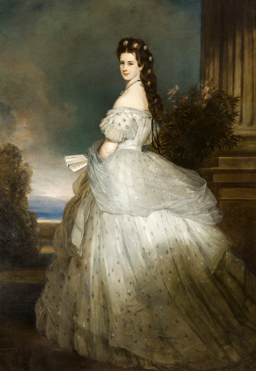 購入禁止Kaiserin Elisabeth im Galakleid 複製画 Deutsch: Kaiserin [[::Elisabeth von Österreich-Ungarn