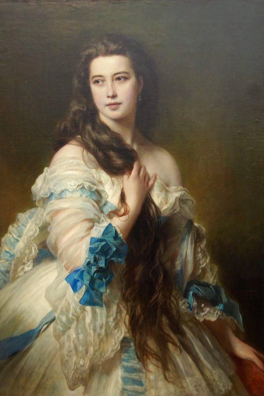 Nadezhda Nikolayevna Rimskaya-Korsakova geb. Purgold, um 1870 von Franz Xaver Winterhalter