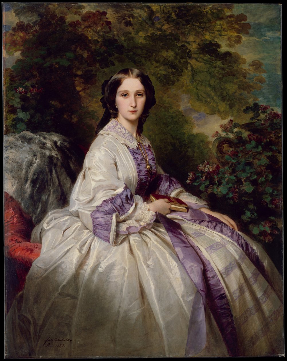 Porträt der Gräfin Maria Iwanowna Lamsdorf, geb. Beck, 1859 von Franz Xaver Winterhalter