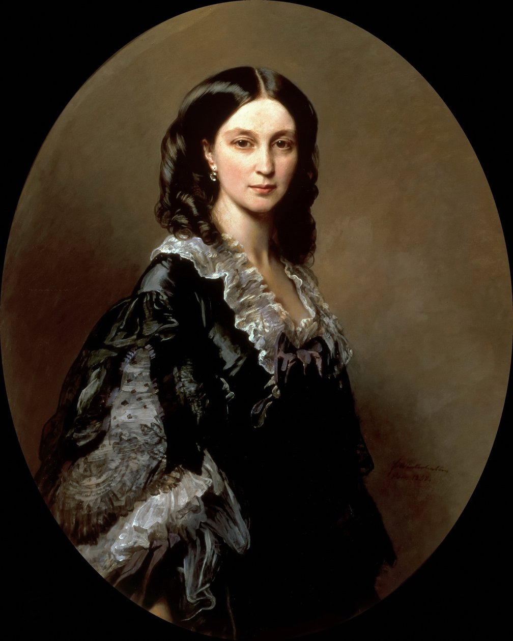 Porträt der Herzogin Elizaveta Alexandrovna Baryatinskaya, geborene Prinzessin Chernysheva 1826-1902, 1858 von Franz Xaver Winterhalter