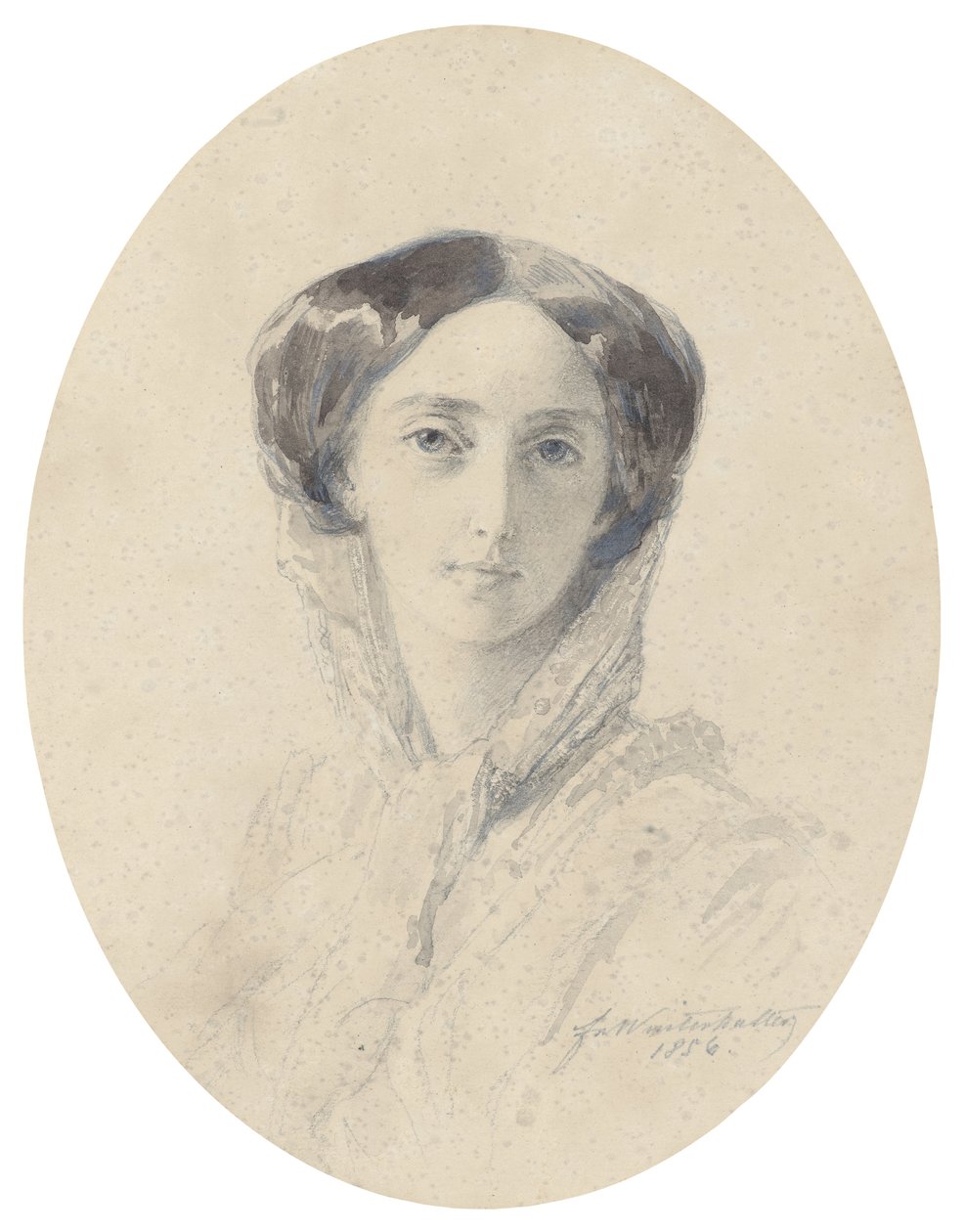Porträt der Großfürstin Olga Nikolajewna von Russland 1822-1892, Königin von Württemberg von Franz Xaver Winterhalter