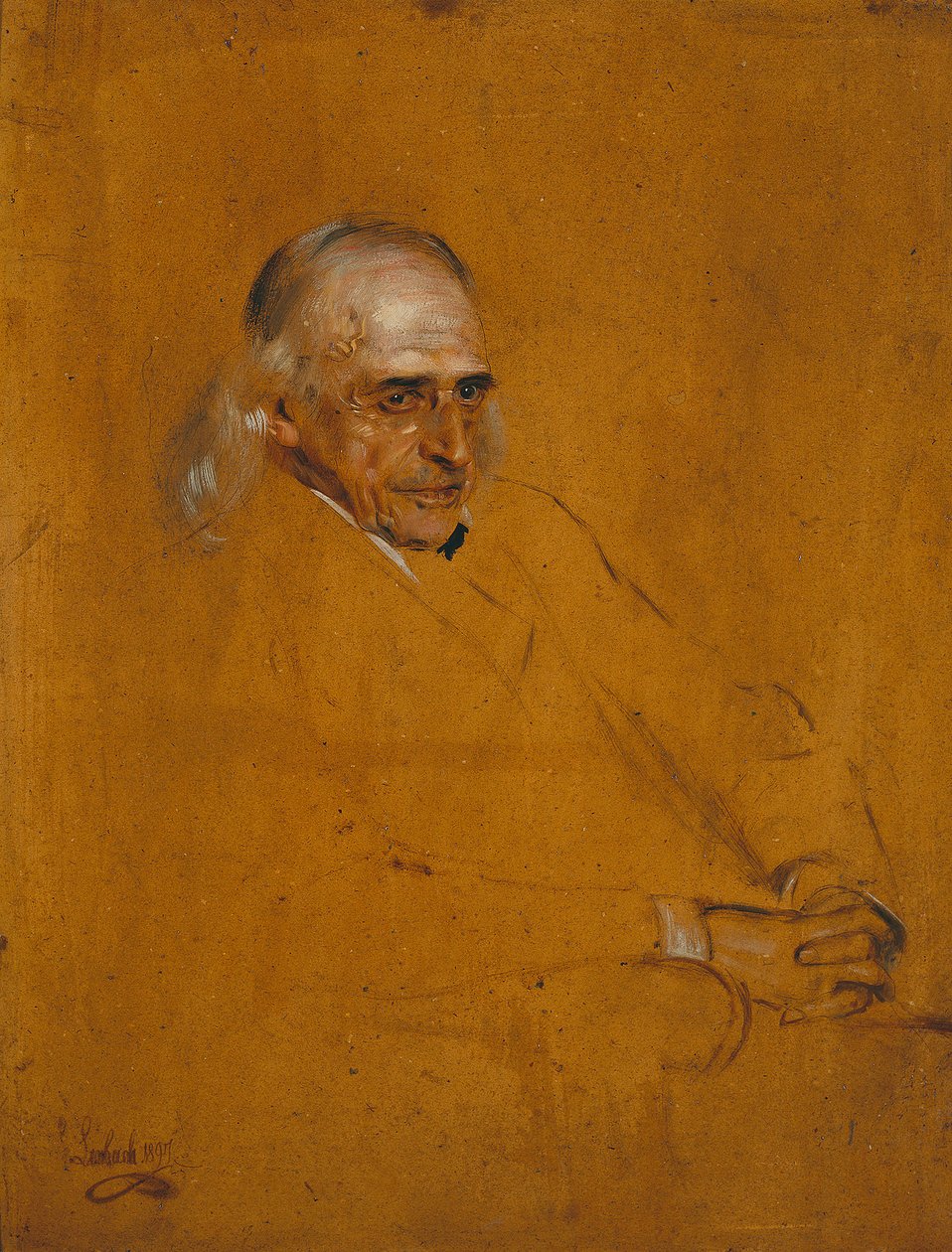 Theodor Mommsen. Studie von Franz von Lenbach
