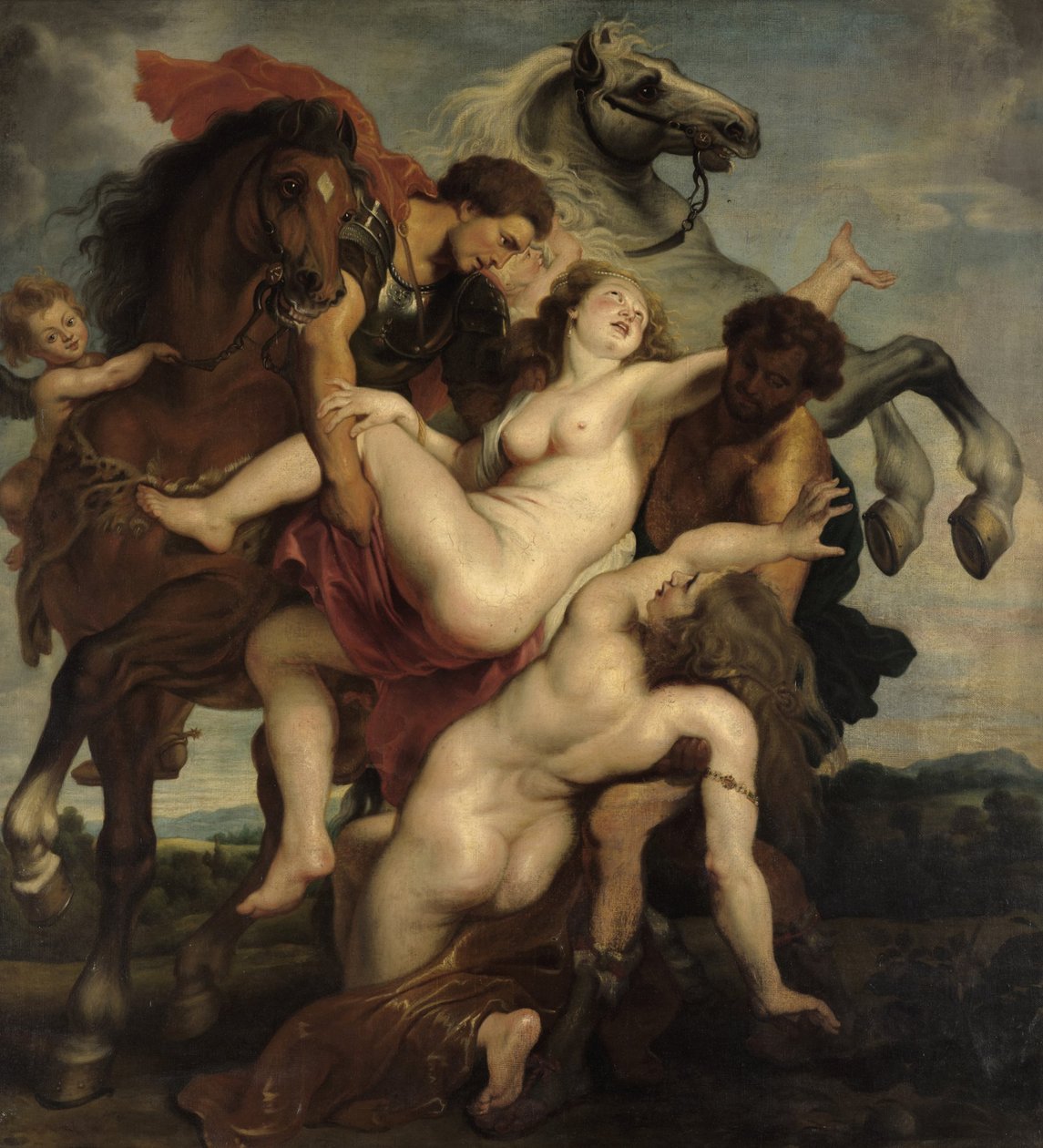 Die Töchter des Leukypos, Kopie nach Rubens