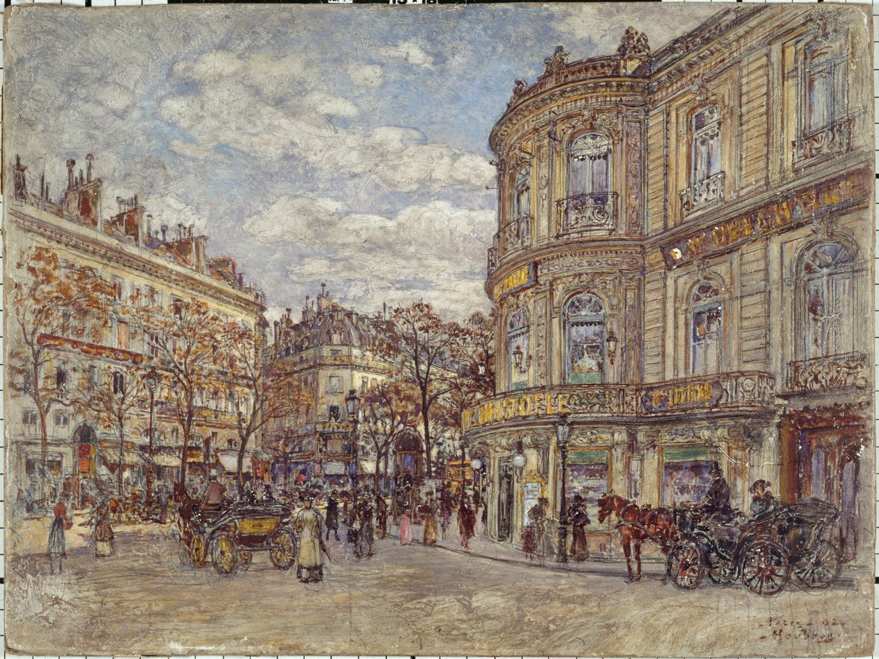 Der Pavillon von Hannover, Rue Louis-le-Grand von Frederic Anatole Houbron