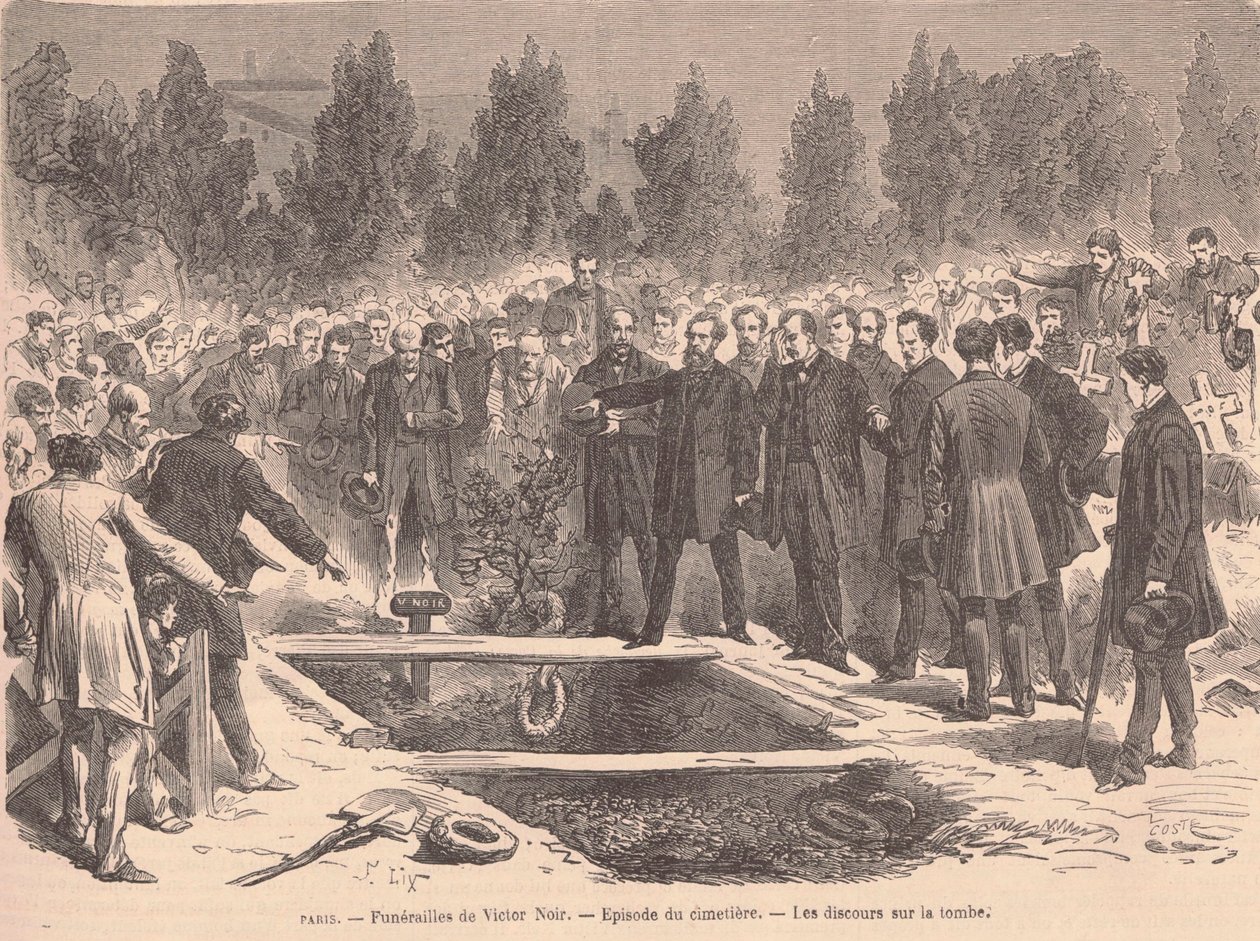 Le Monde illustré - Victor Noir, 22. Januar 1870 von Frederic Theodore Lix