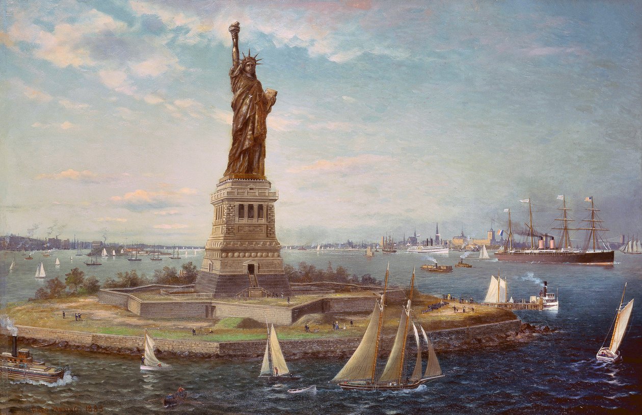Liberty Island, New Yorker Hafen von Fred Pansing
