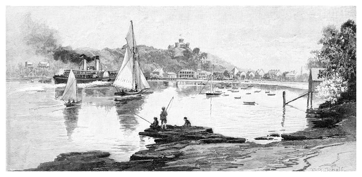 Manly Beach, Sydney, New South Wales, Australien, 1886 von Frederic B. Schell