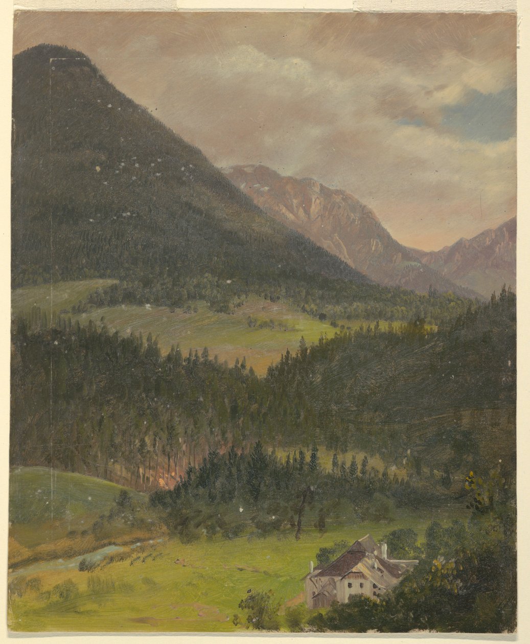 Landschaft der Bayerischen Alpen von Frederic Edwin Church