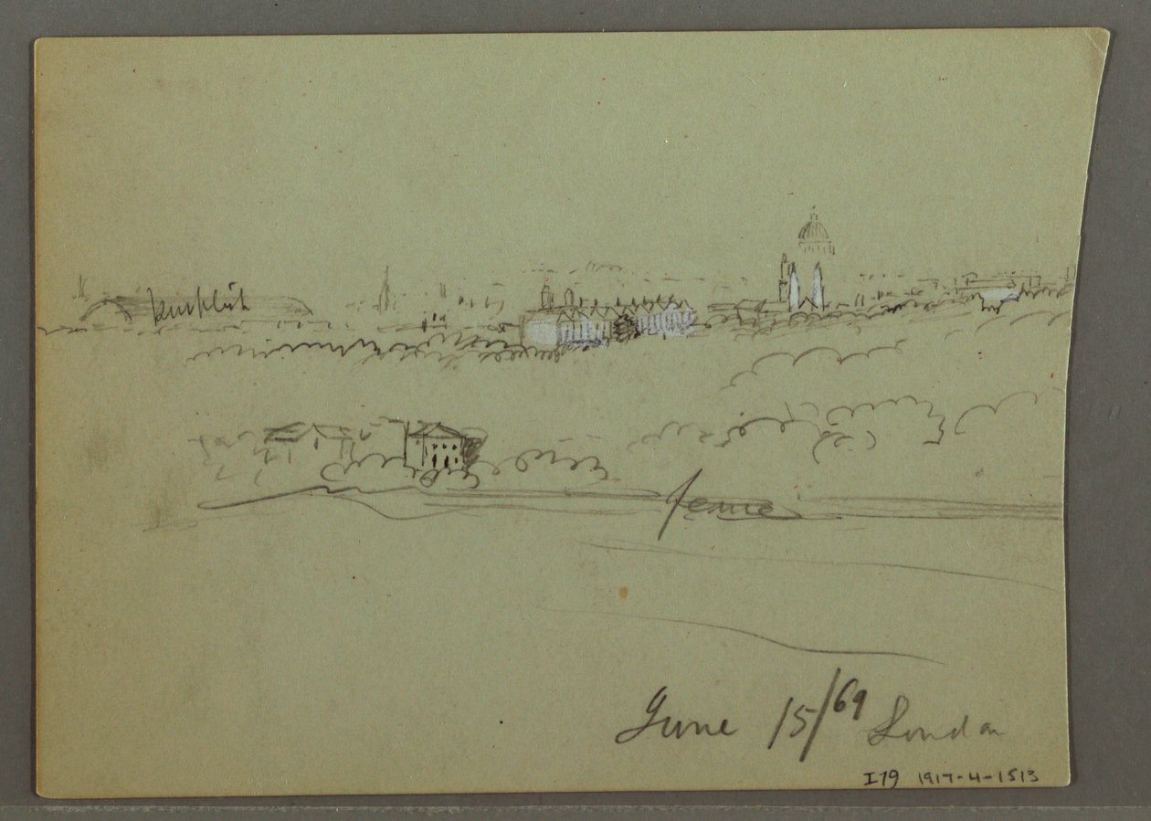 Stadt London, möglicherweise 1869 von Frederic Edwin Church