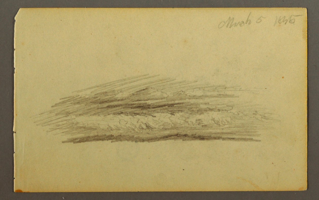 Wolkenbank, 1845 von Frederic Edwin Church