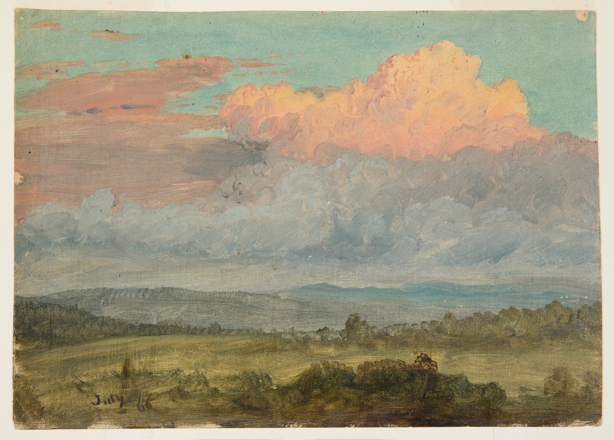 Wolken, Hudson Valley, New York, Juli 1866 von Frederic Edwin Church